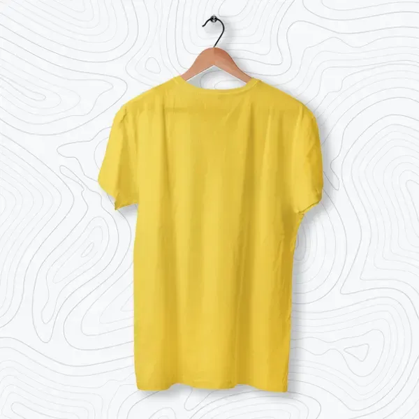Round Neck T-Shirts Live Photo in Yellow