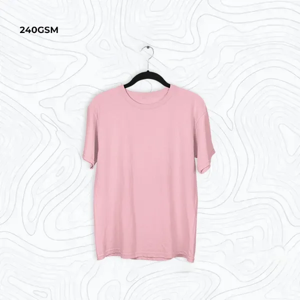 240 GSM Oversized T-Shirt  Live Photo in cro240babypink