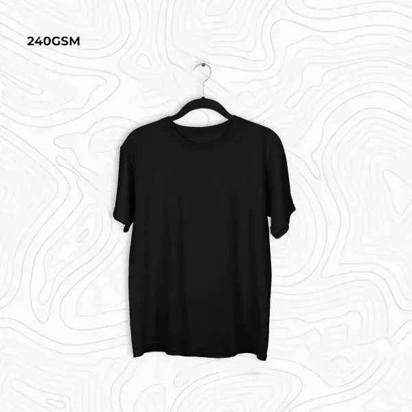 240 GSM Oversized T-Shirt  Live Photo in cro240black