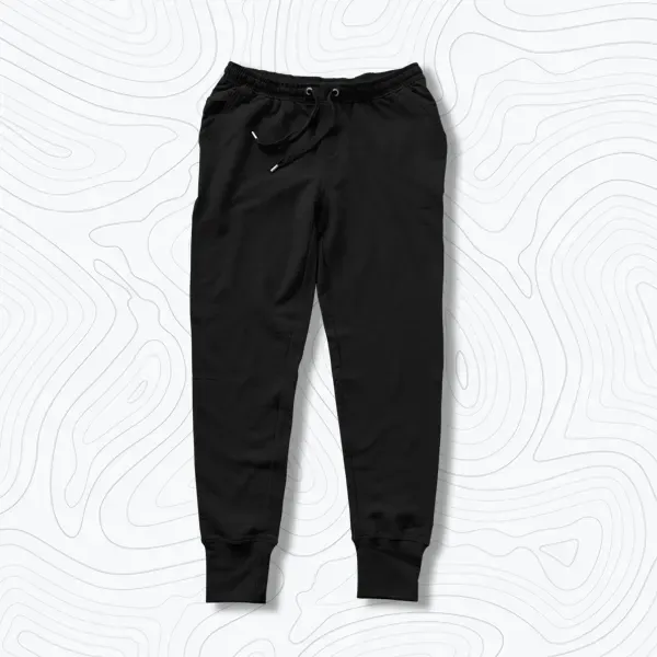 Wholesale Cotton Pants Men Jogger Sweatpants Blank Black