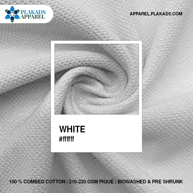Cotton Pique Fabric Live Photo in piwhite