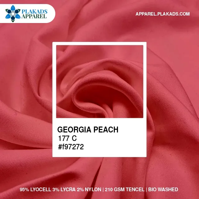 Tencel Fabric Live Photo in tencel-fabric-Georgia-Peach